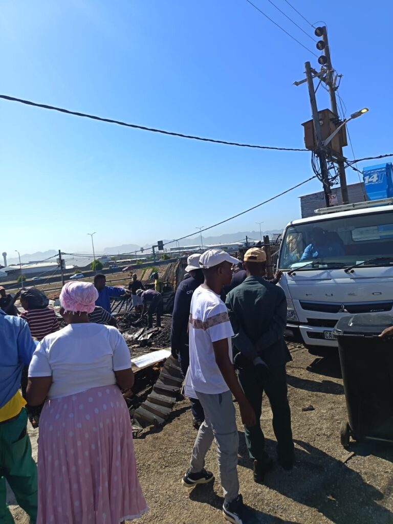Fire Destroys Shacks in Gugulethu